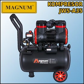 Kompresor bezolejowy wyciszony Magnum JWS-A35 230V 2,2W 247l / min 35l