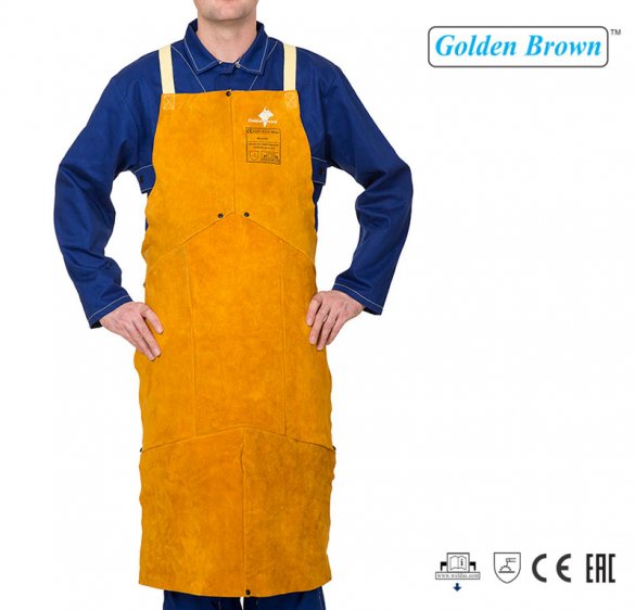 Fartuch spawalniczy skórzany Golden Brown™