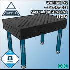 Stół spawalniczy 1200x800mm Ø28 tradycyjny ECO siatka diagonalna na stopach #2