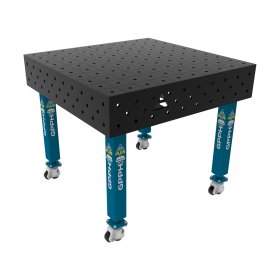 Stół spawalniczy 1000x1000mm Ø16 tradycyjny PLUS siatka 100x100mm na kołach #8