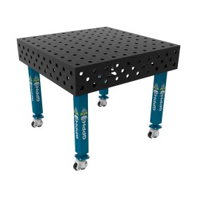 Stół spawalniczy 1000x1000mm Ø28 tradycyjny PLUS siatka 100x100mm na kołach #6