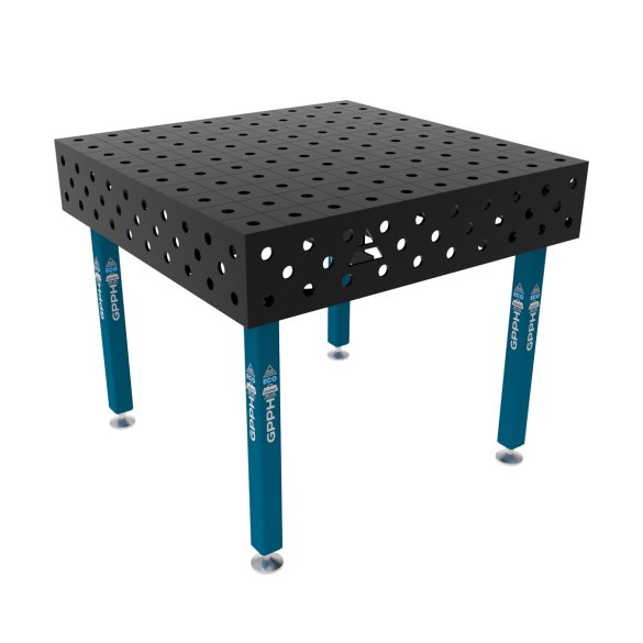 Stół spawalniczy 1000x1000mm Ø28 tradycyjny ECO siatka 100x100mm na stopach #1