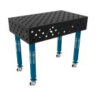 Stół spawalniczy 1000x600mm Ø28 tradycyjny ECO siatka diagonalna na kołach #7