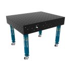 Stół spawalniczy 1200x1000mm Ø16 tradycyjny PLUS siatka 100x100mm na kołach #8