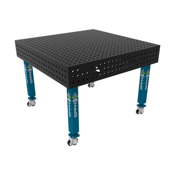 Stół spawalniczy 1200x1200mm Ø16 tradycyjny PLUS siatka 50x50mm na kołach #9