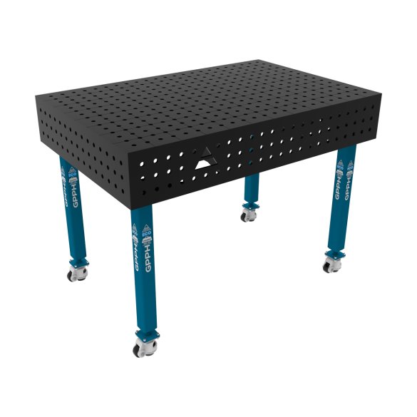 Stół spawalniczy 1200x800mm Ø16 tradycyjny ECO siatka 50x50mm na kołach #9
