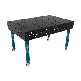 Stół spawalniczy 1500x1000mm Ø28 tradycyjny ECO siatka 100x100mm na kołach #6