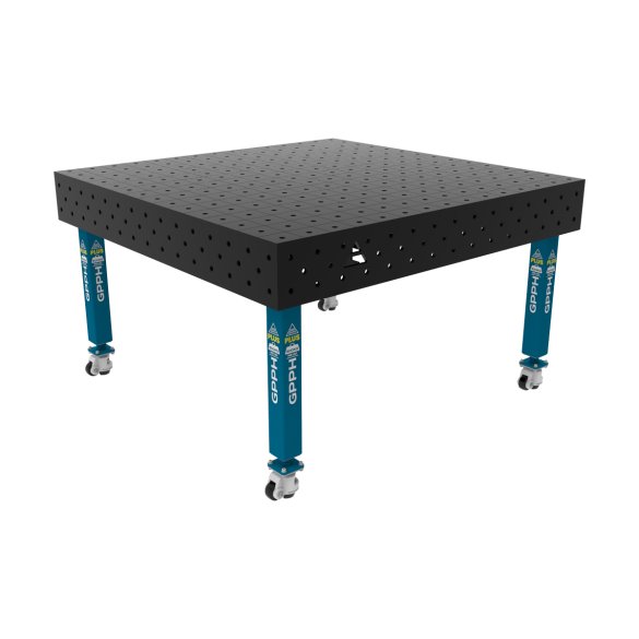 Stół spawalniczy 1500x1480mm Ø16 tradycyjny PLUS siatka 100x100mm na kołach #8