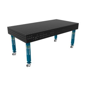 Stół spawalniczy 2000x1000mm Ø16 tradycyjny PLUS siatka 50x50mm na kołach #9