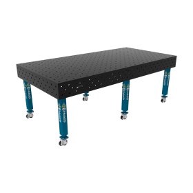 Stół spawalniczy 2400x1200mm Ø16 tradycyjny PLUS siatka 100x100mm na kołach #8