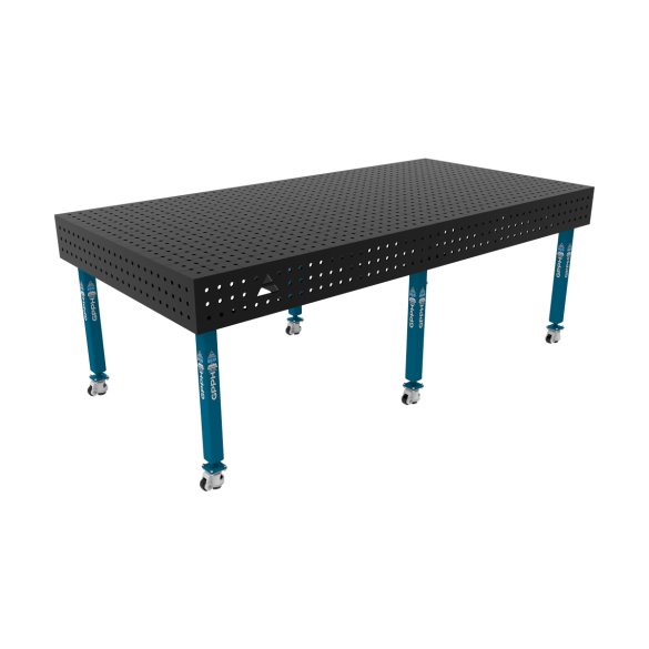 Stół spawalniczy 2400x1200mm Ø16 tradycyjny ECO siatka 50x50mm na kołach #9