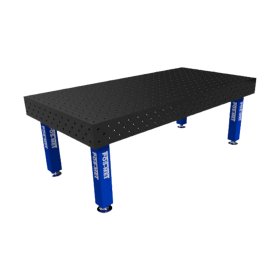 Stół spawalniczy 2400x1200mm Ø16 tradycyjny siatka 100x100mm na stopach, blat 8mm