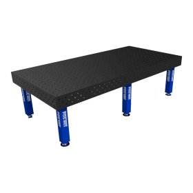 Stół spawalniczy 2990x1490mm Ø16 tradycyjny siatka 100x100mm na stopach, blat 8mm
