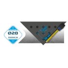 System Ø28, siatka diagonalna