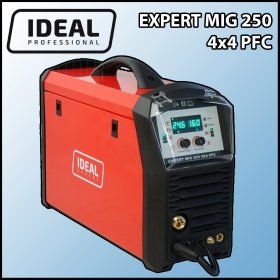 Spawarka migomat Ideal Expert Mig 250 4x4 PFC lutospawanie