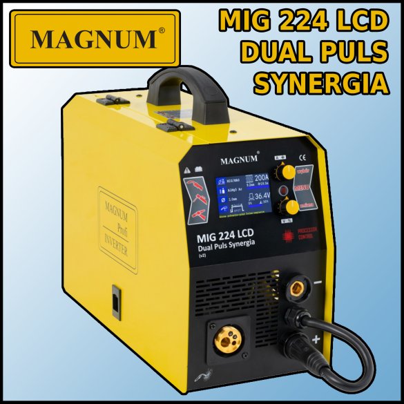 Spawarka migomat Magnum MIG 224 Dual Puls Synergia