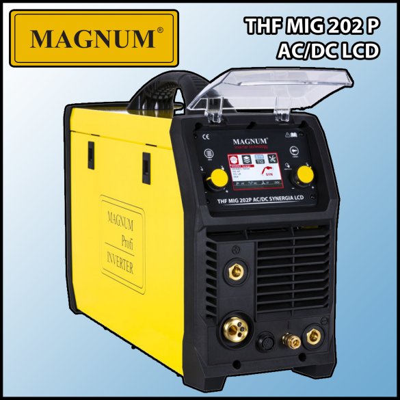 Spawarka Magnum migomat TIG AC/DC MMA THF MIG 202P AC/DC SYNERGIA LCD