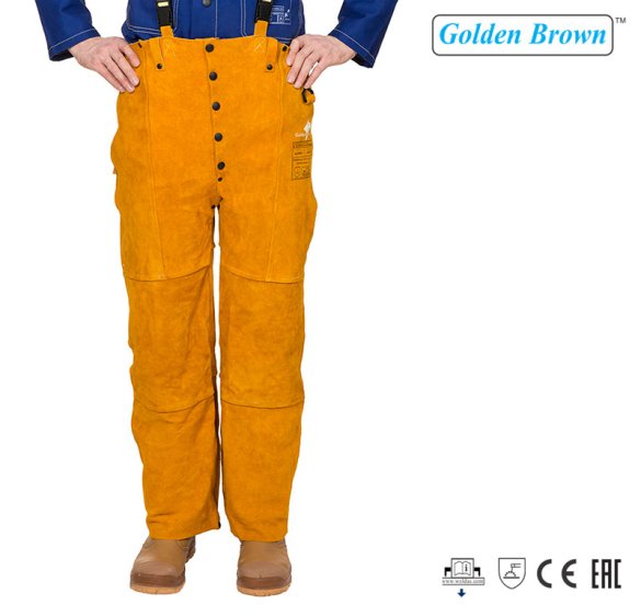 Weldas skórzane spodnie spawalnicze Golden Brown™