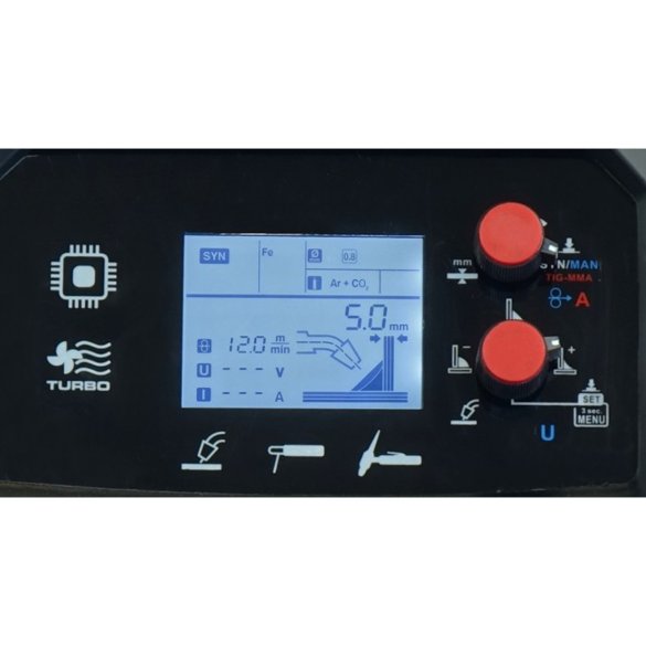 IDEAL TECNO MIG 205 panel sterowania