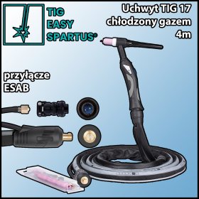 Uchwyt spawalniczy TIG 17 4m, SK35 przyłącze ESAB