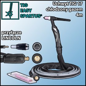 Uchwyt spawalniczy TIG 17 4m, SK35 przyłącze LINCOLN