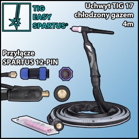Uchwyt spawalniczy TIG 17 4m, SK35 przyłącze SPARTUS