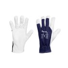 Rękawica skórzana z koziej skóry i dzianiny bawełnianej 1259