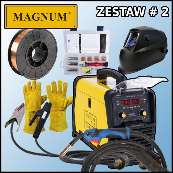 Spawarka migomat Magnum MIG 203 Easy Synergia Zestaw #2