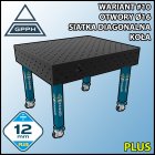 Stół spawalniczy 1200x1000mm Ø16 tradycyjny PLUS siatka diagonalna na kołach #10