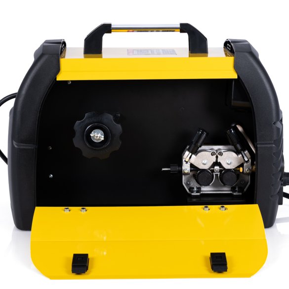 MIGOMAT MAGNUM 208 ALU SYNERGIA 4x4 spawarka do stali i aluminium posiada 4-rolkowy podajnik drutu