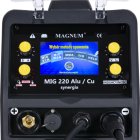 MAGNUM MIG 220 ALU / CU SYNERGIA panel sterowania