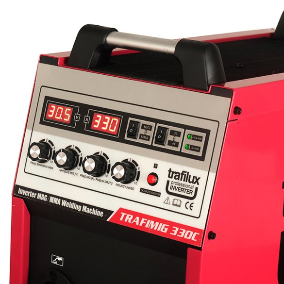 Spawarka Trafilux Trafimig 330 C panel sterowania