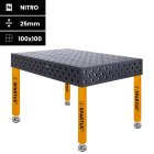 Stół spawalniczy SPARTUS MAXIMUS 3D 1500x1000x200mm | D28 | 4 nogi ze stopami L=650mm