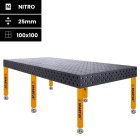Stół spawalniczy SPARTUS MAXIMUS 3D 3000x1500x200mm | D28 | 6 nóg ze stopami L=650mm