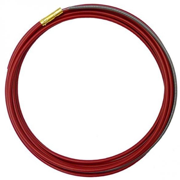 Prowadnica drutu 0,9-1,2 mm FE czerwona - różne długości
