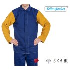 Weldas bawełniana kurtka spawalnicza Yellowjacket® ze skórzanymi rękawami