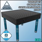 Stół spawalniczy 1200x1200mm Ø16 tradycyjny ECO siatka diagonalna na stopach #5