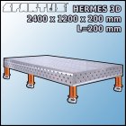 Stół Spawalniczy Hermes 3D 2400x1200x200 mm L=200 Kółka