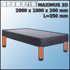 Stół Spawalniczy Maximus 3D 2000x1000x200 mm L=350 Stopki