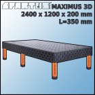 Stół Spawalniczy Maximus 3D 2400x1200x200 mm L=350 Stopki