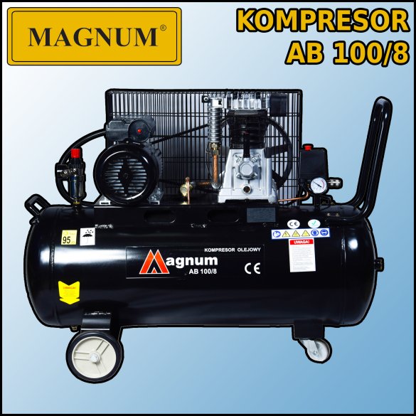 Kompresor olejowy Magnum AB 100/8 230V 2,2 kW 302l/min 100l