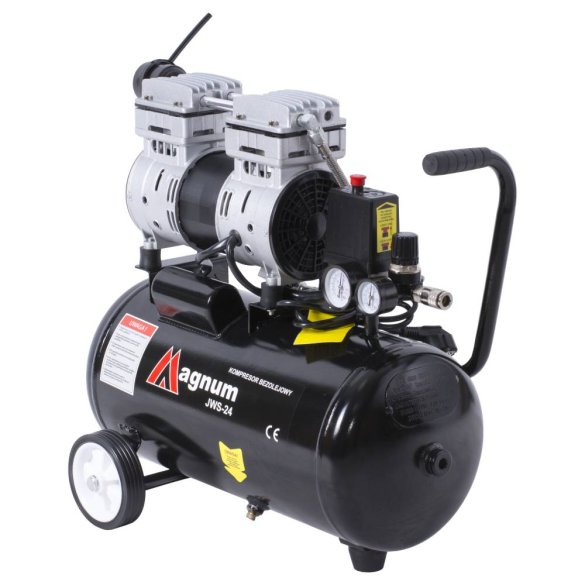 Kompresor bezolejowy wyciszony Magnum JWS-24/750 230V 0,75W 135l/min 24l