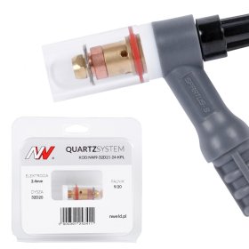 QUARTZSystem - mała soczewka dysza L, wymienne sitko 9 / 20 [na elektrodę 2.4mm]