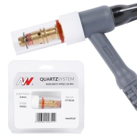 QUARTZSYSTEM - mała soczewka dysza L, wymienne sitko 17 / 18 / 26 [na elektrodę 2.4mm]