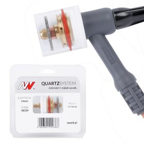 QUARTZSYSTEM - duża soczewka dysza S, wymienne sitko 17 / 18 / 26 [na elektrodę 2.4mm]