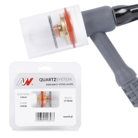 QUARTZSYSTEM - duża soczewka dysza L 17 / 18 / 26 [na elektrodę 2.4mm]