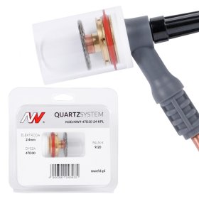 QUARTZSystem - duża soczewka dysza L 9 / 20 [na elektrodę 2.4mm]