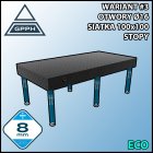Stół spawalniczy 2400x1200mm Ø16 tradycyjny ECO siatka 100x100mm na stopach #3