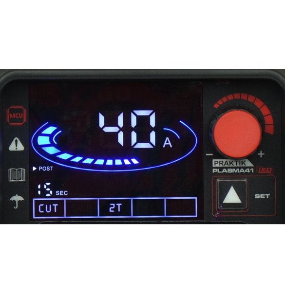 Przecinarka plazmowa Ideal PRAKTIK PLASMA 41 LED panel sterowania